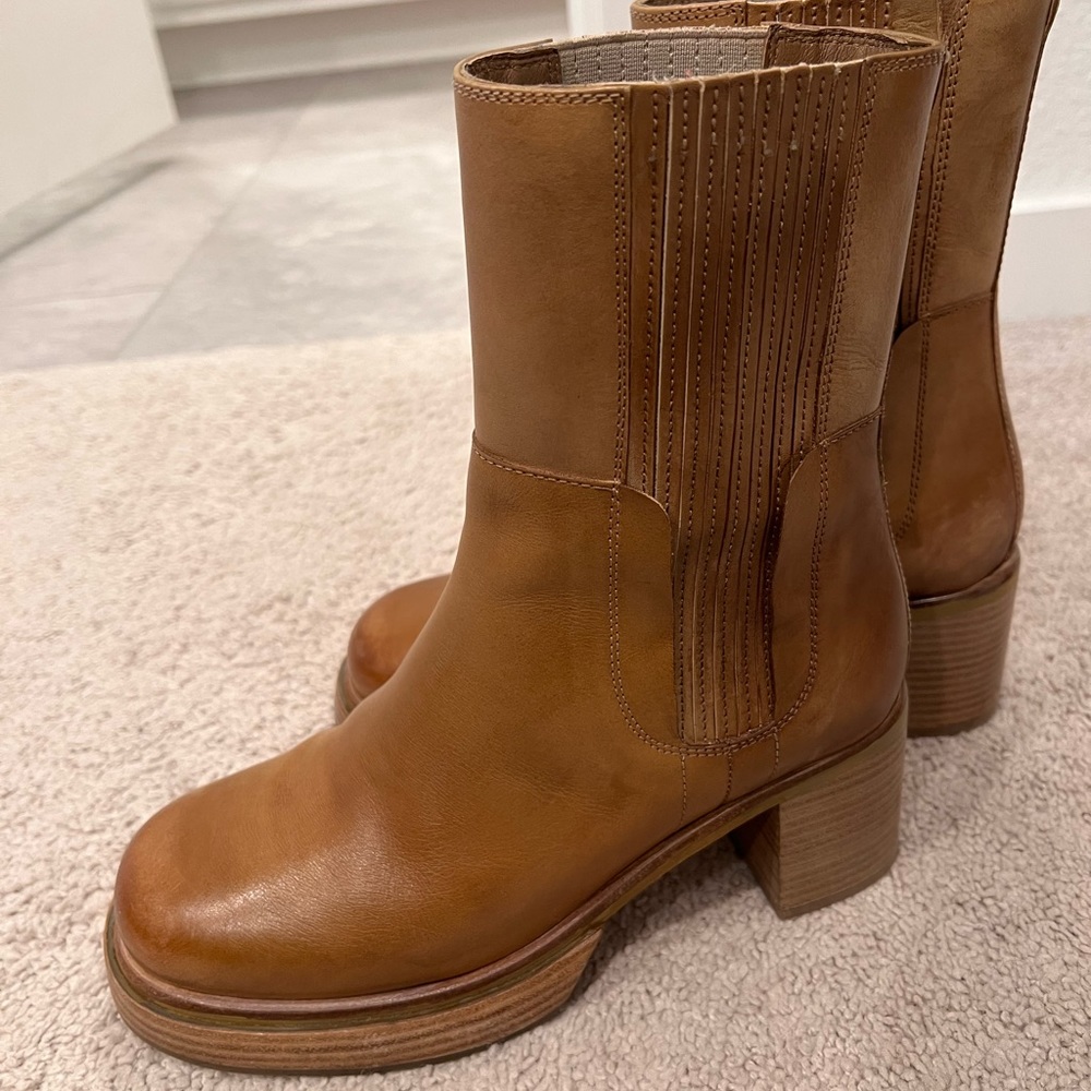We The Free Brown Heeled Boots